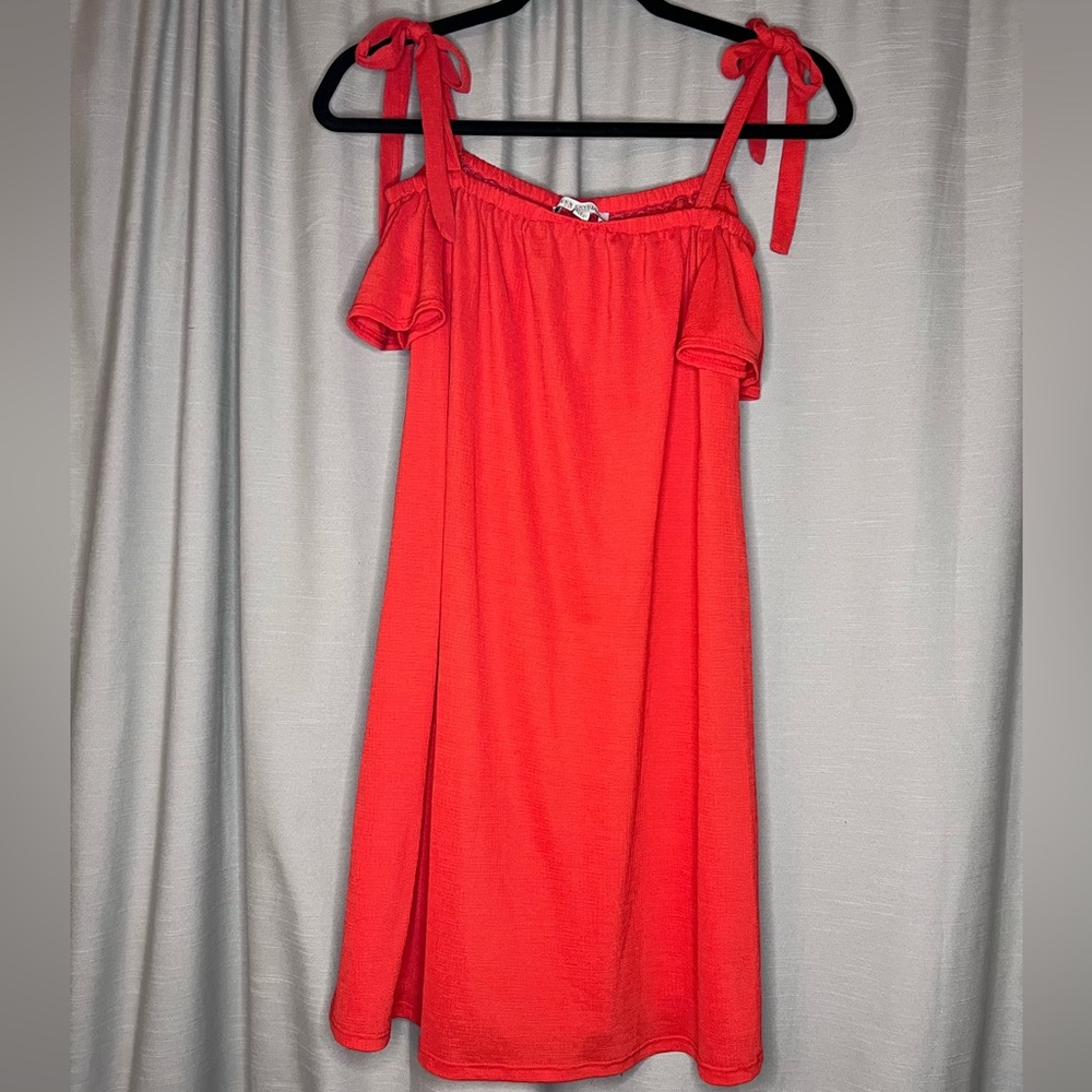 Green Envelope Los Angeles brand watermelon mini dress